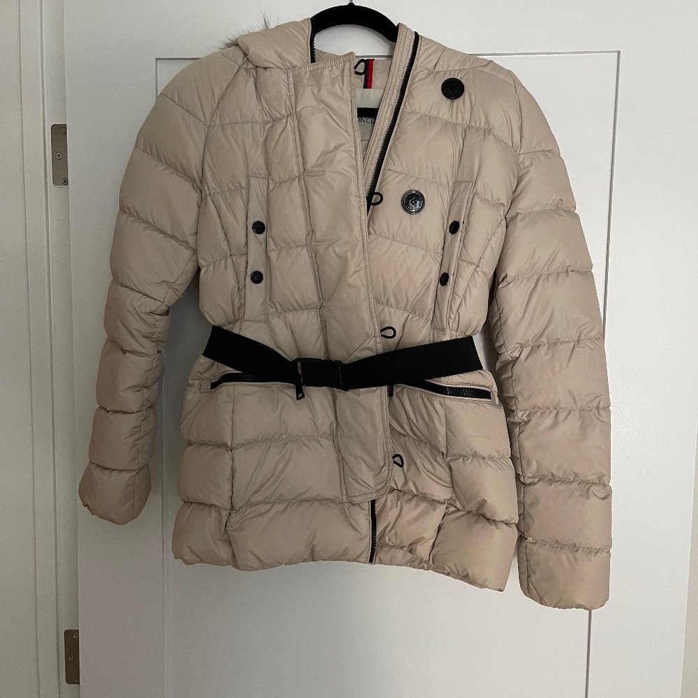 Moncler Down Short Jacket With Belt